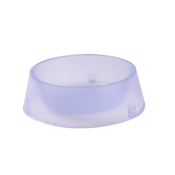 Clear Pet Bowl 5.9inch Transparent No Tip Food and Water Bowl for Cats and Small Dogs Anti Spill Waterproof Design for Daily Use Pet Dish Purple - One Size