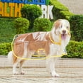 thumbnail image 1 of Clear Pet Raincoat Rain Jacket Pet Coat for Samll Medium Dogs Teddy Shiba Dog Outdoor Walking Pet Clothes Yellow XL, 1 of 4