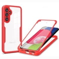 thumbnail image 1 of Clear Phone Case for Samsung Galaxy A16 5G with Built-in Screen Protector, Dual-Layers Rugged Clear Acrylic TPU Bumper Full Body Shockproof Non-Yellowing Cover for Samsung Galaxy A16 5G, Red, 1 of 9