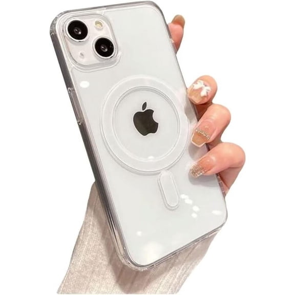 Clear Phone Case, Support MagSafe Wireless Charging, Shockproof Soft Case for iPhone 12