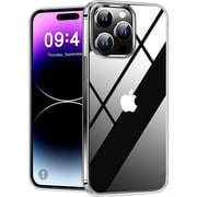 Clear Phone Case for iPhone 15 Pro, Sturdy Rugged Hybrid Heavy Duty Transparent Shockproof Case for Apple iPhone 15 Pro 6.1 inch, Crystal Clear