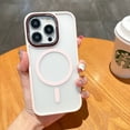thumbnail image 1 of Clear Phone Case for iPhone 15 Pro 6.1 inch - Compatible with MagSafe Charger - Magnetic Phone Case with Enhanced Magnet & Protective TPU Frame for iPhone 15 Pro - Pink, 1 of 9