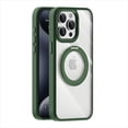 thumbnail image 1 of Clear Phone Case for iPhone 16 Pro Max with Stand, [Include 1X Screen Protector] Support Wireless Charging Magnetic Phone Case with Kickstand Shockproof Protective for Apple iPhone 16 Pro Max, Green, 1 of 8