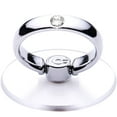 thumbnail image 1 of Clear Phone Ring Holder - EI Sonador Cell Phone Ring Holder Transparent Stand Finger Grip (2pcs, Silver & White Gem), 1 of 7