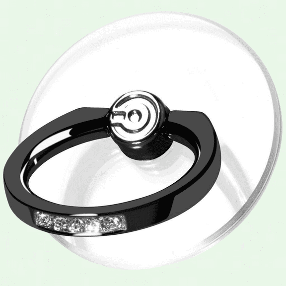Clear Phone Ring Holder Grip, Sonador EI Ring Holder Finger Grip Stand Kickstand 360 Rotation, Compatible with Most Phones