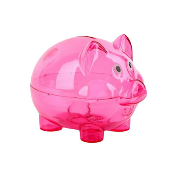Clear Pig Plastic Piggy Money Bank Small Piggy Bank Money Boxes