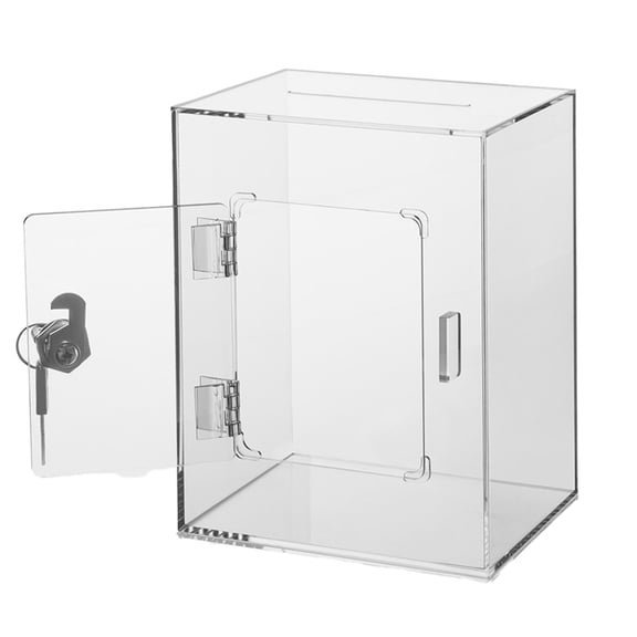 Clear Piggy Bank with Lock, Acrylic Piggy Bank with Key for Adults Kids Openable, Reusable Money Saving Box for Birthday