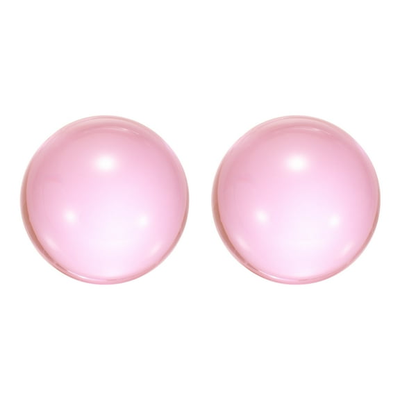 Clear Pink Acrylic Contact Juggling Ball for Beginners - 20mm 2 Pack