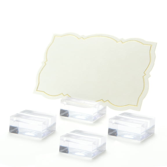 Clear Place Card Holders - 12ct. by Celebrate It
