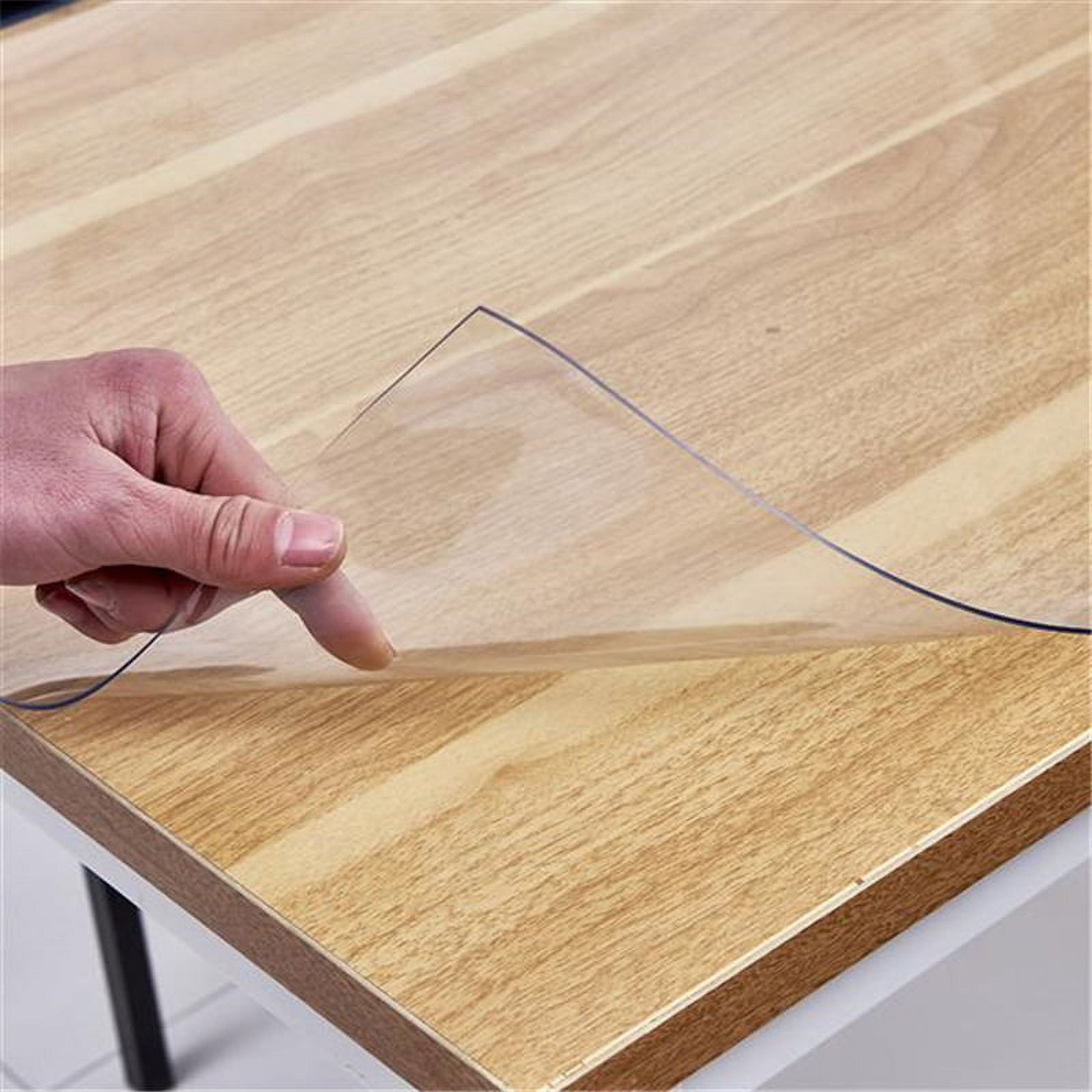 HANGJI Clear Placemats, Set of 6 Translucent Plastic Placemats, Washable  Dining or Kitchen Table Mat for Table Dining and Kitchen(Plastic/Heat