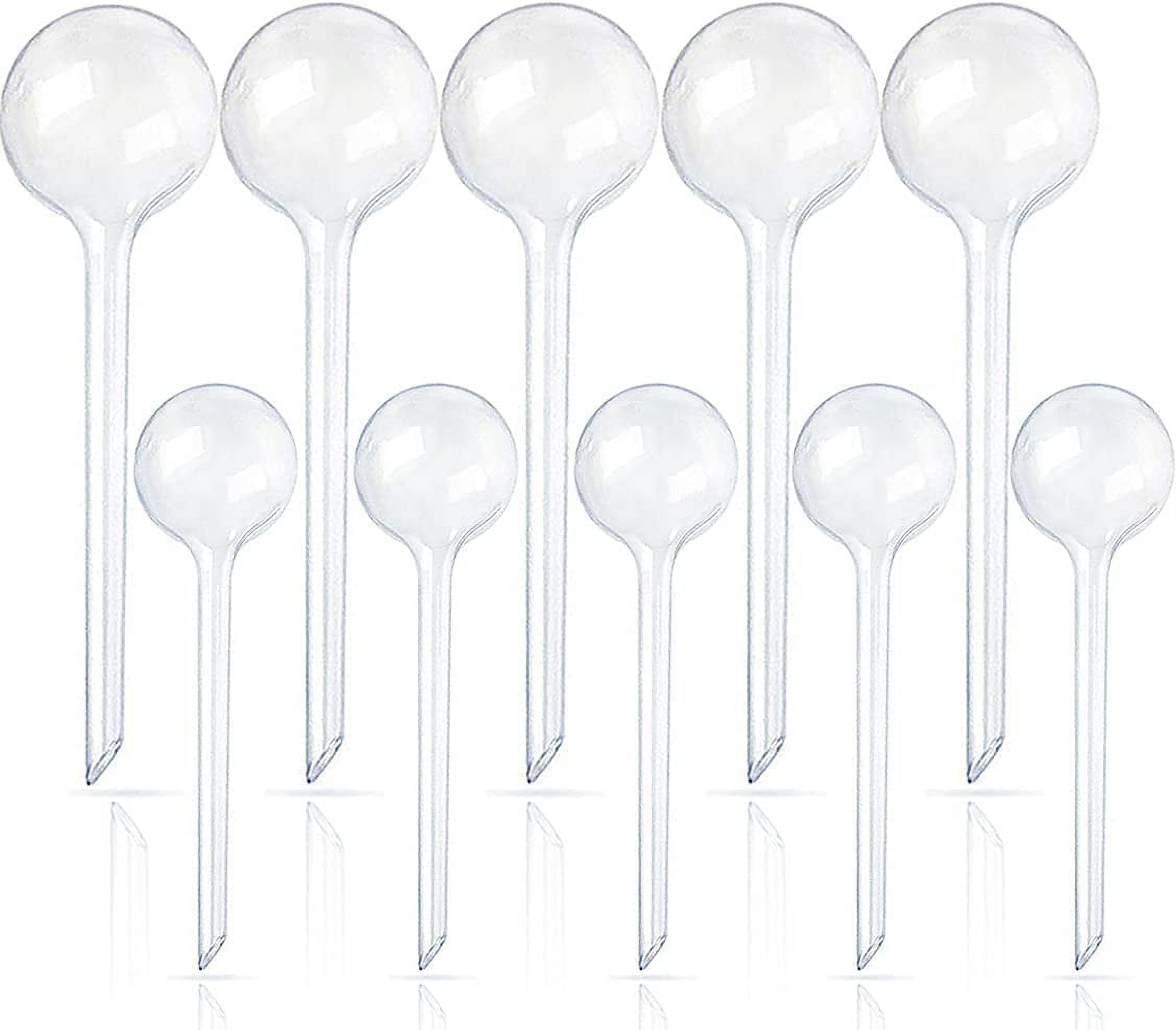 Clear Plastic Self-Watering Plant Globes Set