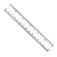 thumbnail image 1 of Double Bevel Plastic Ruler, 6", Clear, 1 of 2