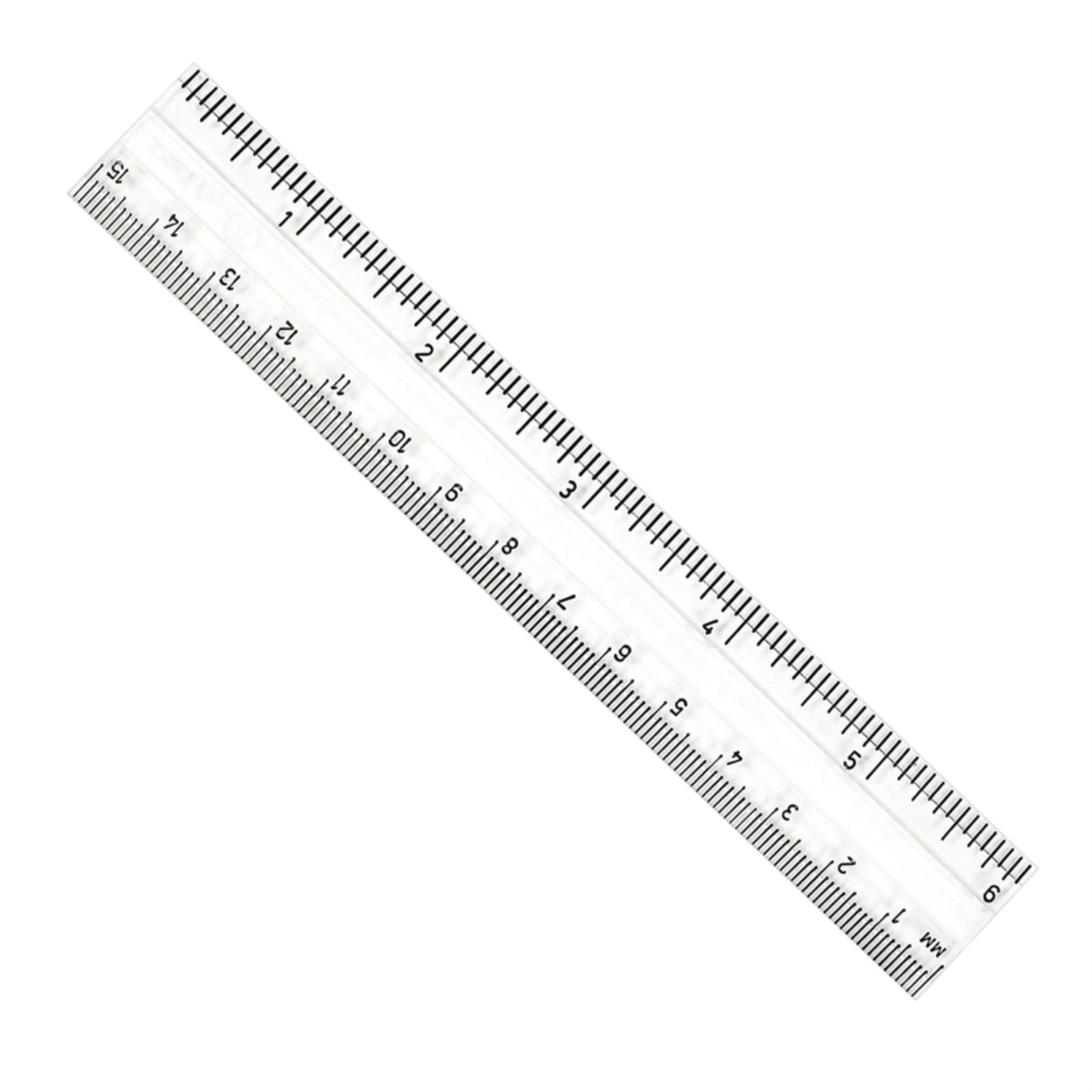 Clear Plastic 6In Ruler - Walmart.com