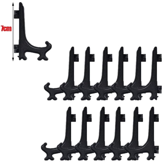 Clear Plastic Acrylic Easels Table Top Plate Holder Dish Bowl Racks Photos Picture Frame Folding Stand Storage Home Decor Holder