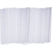 Clear Plastic BPA Free Disposable 10.25 Inch Tall Jumbo Drinking Straws Individually Wrapped for Cold Beverages Soda Juice Restaurants Bars Parties BBQs Events (1000)