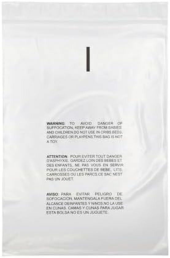 Unbranded Bag Self Seal Bubble Cushioning Wraps 10x13 Inch Clear Self Seal Bags With Suffocation Warning - 1.5 Mil Poly Bags (100 Bags?) Clear 9 In Reclosable & Zipper Bags - Foto 7