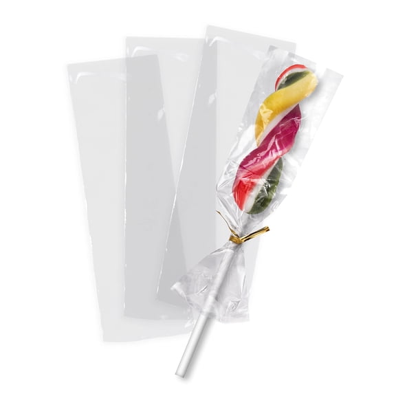 Polyethylene Flat Clear Bakery Bags, Tear Resistant Open Top, 1000 count, 2 x 6 in