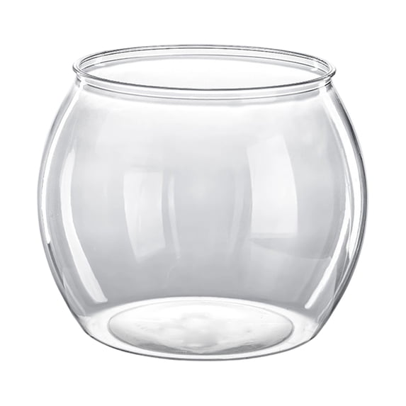 Clear Bowl, Fish Bowl Globe Flower Vase Centerpiece, Round Vase for Wedding Event Home Decor, 6.5 x 5.3 Inch Decorative Bowl for Flowers and Candles (1 Pack)