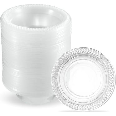 PLASTICPRO Clear Plastic Bowls 5 oz Plastic Soup Bowls for Party, BBQ and Events, 80 Pack