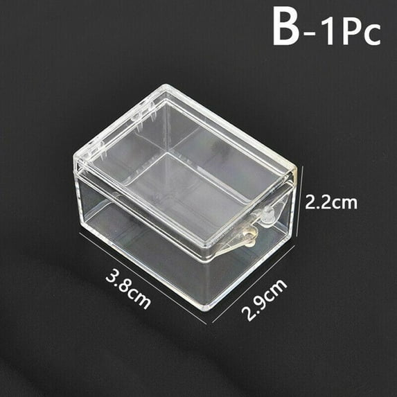 Clear Plastic Box Rectangular Insect Specimen Display Desktop Storage Boxes B
