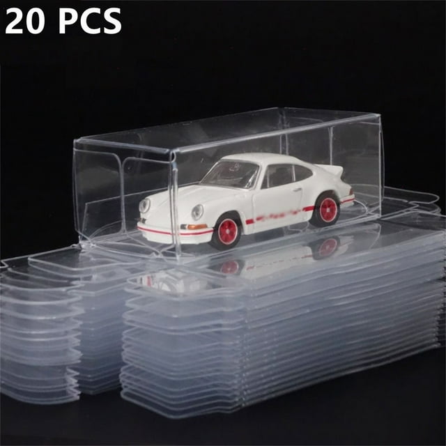 Clear Plastic Box Rectangular Specimen Display Desktop Storage