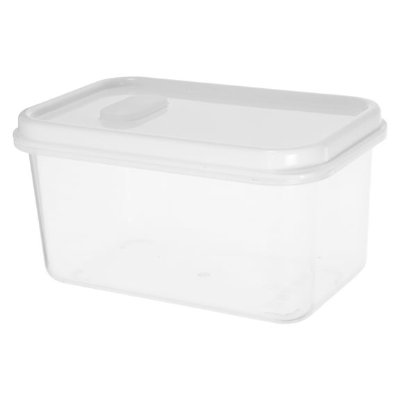 Clear Plastic Bread Box with Lid - Rectangular Loaf Storage Container