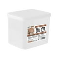 thumbnail image 1 of Clear Plastic Bread Storage Container Airtight Bread Bin Cake Box Large Small Set of 2 Reusable Kitchen Organizer for Bread Cereal Dry Food, 1 of 7