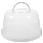 Clear Plastic Cake Carrier with Lid and Handle - Round Cake Keeper Box