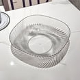thumbnail image 1 of Clear Plastic Candy Serving Bowl, Transparent Snack & Fruit Dish for Coffee Tables, 1 of 8