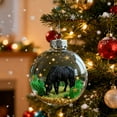 thumbnail image 1 of Clear Plastic Christmas Balls Xmas Tree Memorial Gifts, Holiday Family Horse Christmas Ornaments for Tree Decor, 3.15in(H), 1 of 5
