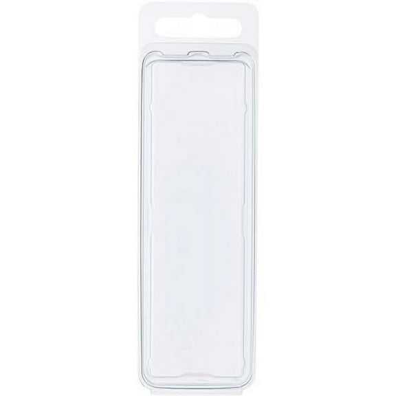 Clear Plastic Clamshell Package/Storage Container, 4" H x 1.1875" W x 1.125" D, Pack of 100