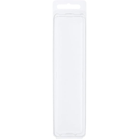 Clear Plastic Clamshell Package/Storage Container, 6.1875" H x 1.3125" W x 1.25" D, Pack of 100