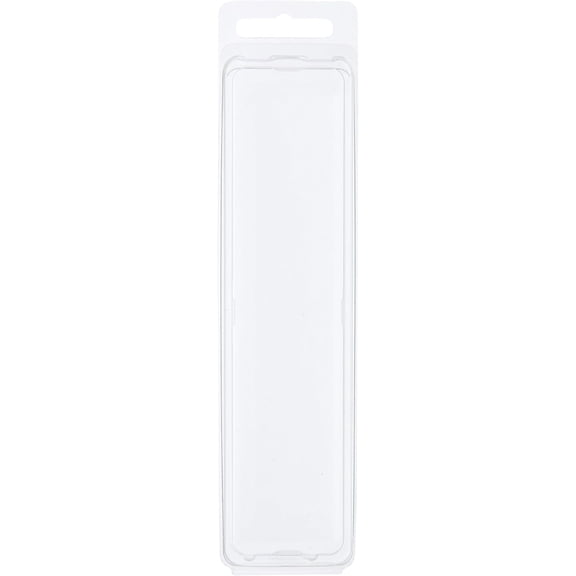 Clear Plastic Clamshell Package/Storage Container, 6.1875" H x 1.3125" W x 1.25" D, Pack of 50