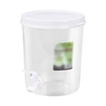 thumbnail image 1 of Clear Plastic Cold Brew Pitcher, 1 Gallon Iced Beverage Container with Lid, Reusable Water Jug for Juice, Tea & Summer Drinks, Kitchen Pantry Organizer, 1 of 4