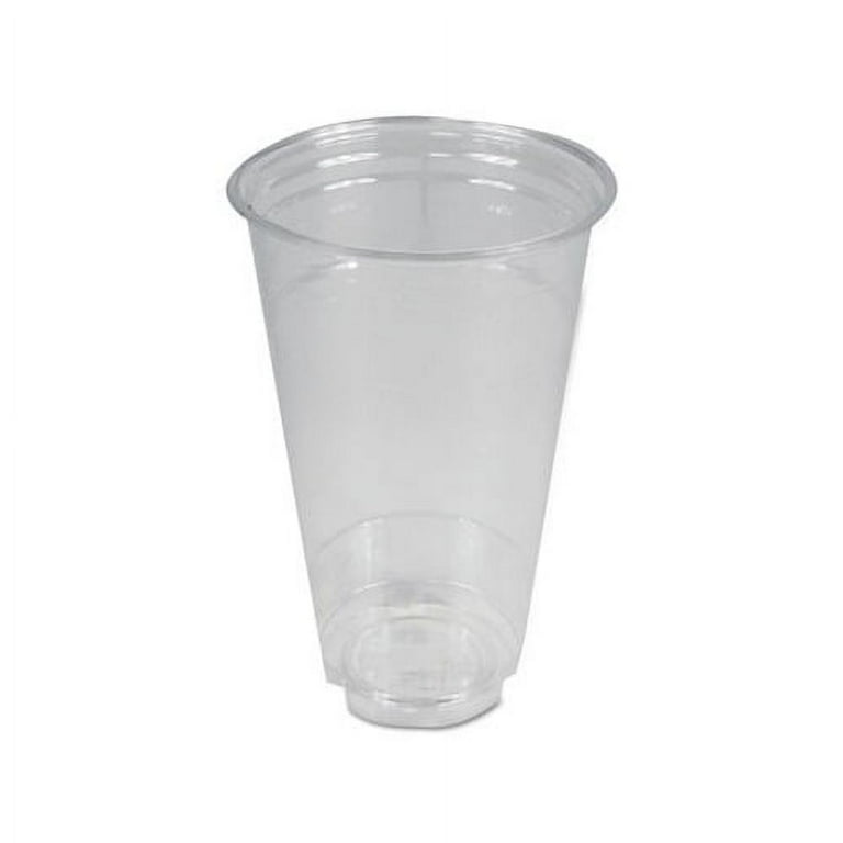 Clear Plastic Cold Cups, 24 oz, PET, 50 Cups/Sleeve, 12 Sleeves/Carton Clear Plastic Cold Cups, 24 oz, PET, 50 Cups/Sleeve, 12 Sleeves/Carton