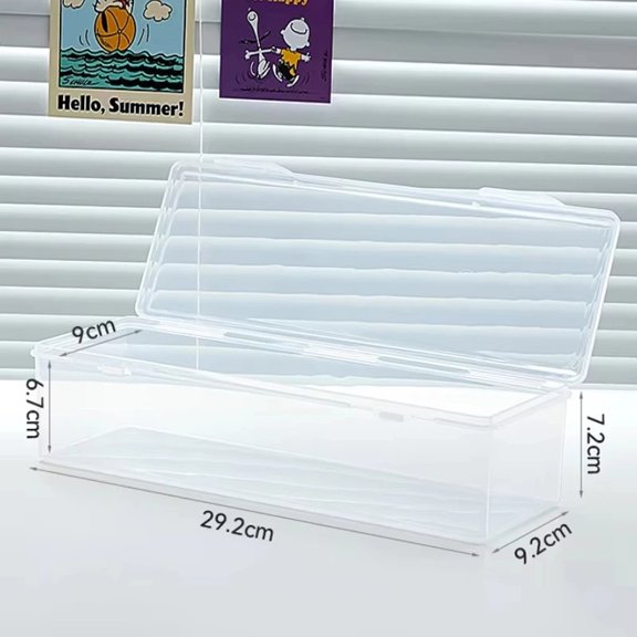 Clear Plastic Compartmentalized Organizer Box Holds 550+ Game Cards Storage Box Portable With Adjustable Divider For Cards