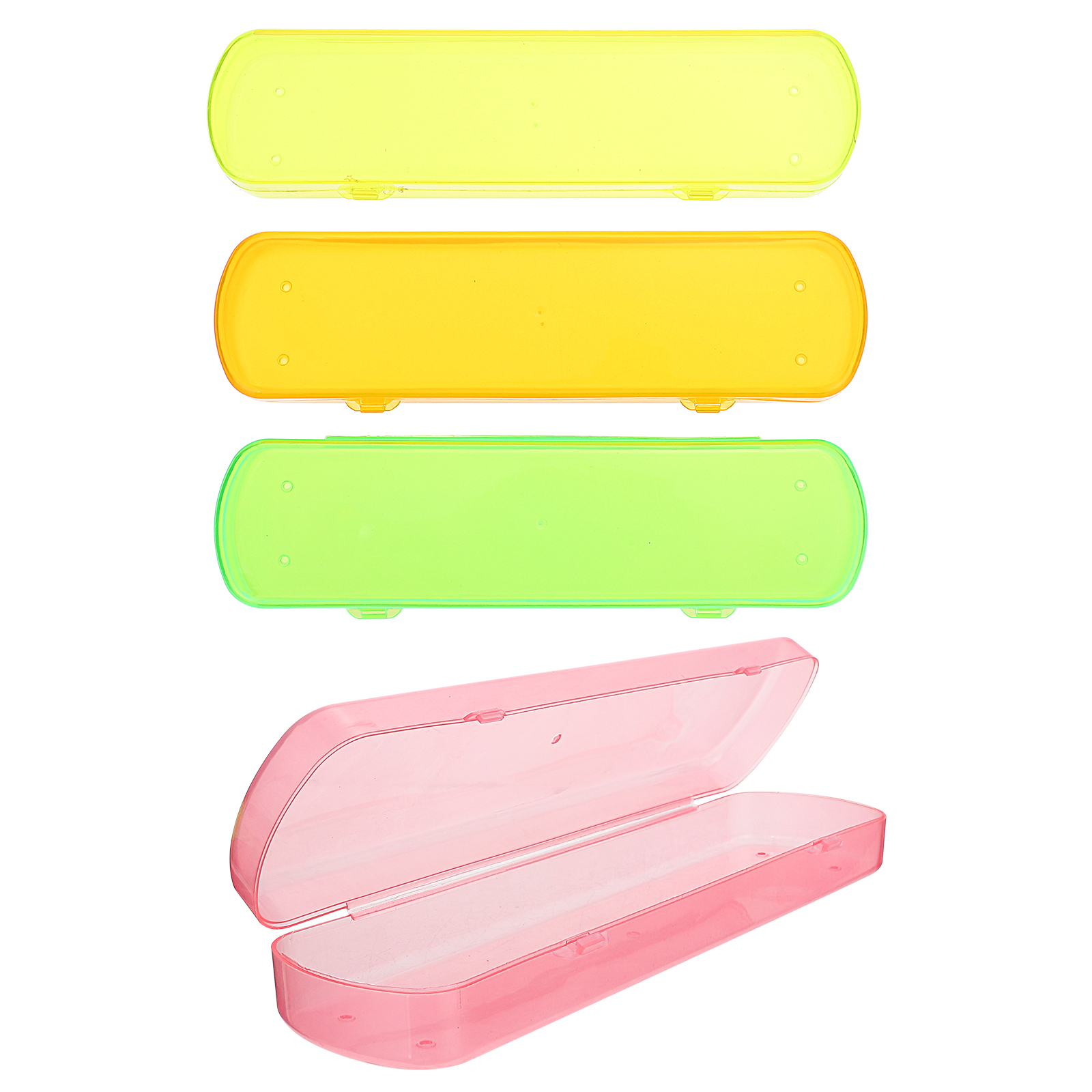 Clear Plastic Container Travel Toothbrush Holder Case Toothpaste Hard Plastic Proof Storage