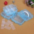 thumbnail image 1 of Clear Plastic Craft Beads Jewellery Storage Organizer Tool Box Case Bu, Small Three-Layer 18-Grid Detachable Plastic Storage Box Blue By Shiogb, 1 of 3