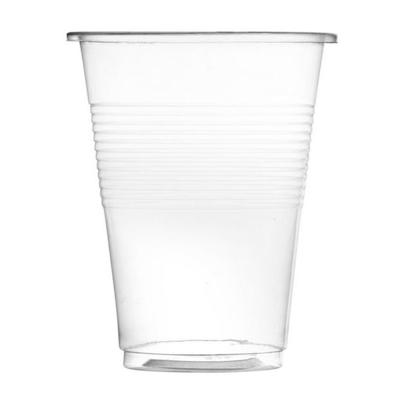 Clear Plastic Cups - 7 oz Disposable Plastic Drinkware, Ideal for Party Supplies, Weddings, Water Coolers, and Everyday Use