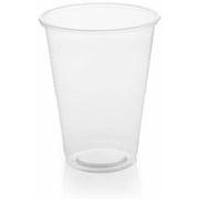 Clear Plastic Cups - 7 oz. Pack of 100 - Disposable Plastic Drinkware, Perfect Clear Cups for Birthday Party Supplies, Weddings or Everyday Use