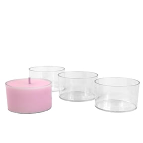 Clear Plastic Cups Small Holders Cups Blank Aromatherapy Clear Tea Light Candle cups (200 Cups) FREE SHIPPING