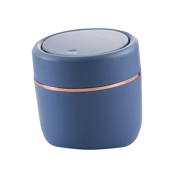 Clear Plastic;Desktop Garbage Can -up Lid Press Storage Bucket Cute Covered Household Miscellaneous BasketPlastic Storage;Storage Bin;