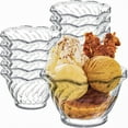 Clear Plastic Dessert Bowls Set of 12 Mini Appetizer Cups for Snacks