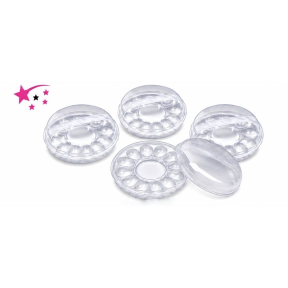 Clear Plastic Deviled Egg Carrier with Dome Lid, Reusable Food Storage Container for Deviled Eggs, Cupcakes & Desserts, 4 Pack