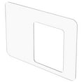 thumbnail image 1 of Clear Plastic Dividers with Inset Corner Opening - 1/4" T x 48" W x 48" H - 10" W x 10' H Offset - Set of 6 Units, 1 of 1