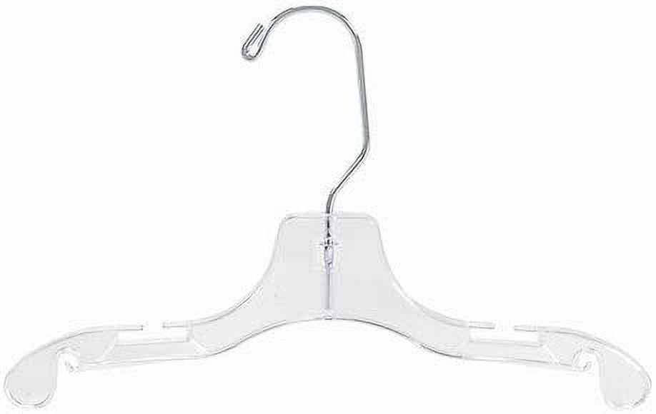 Clear Plastic Dress Hanger 10" (100)