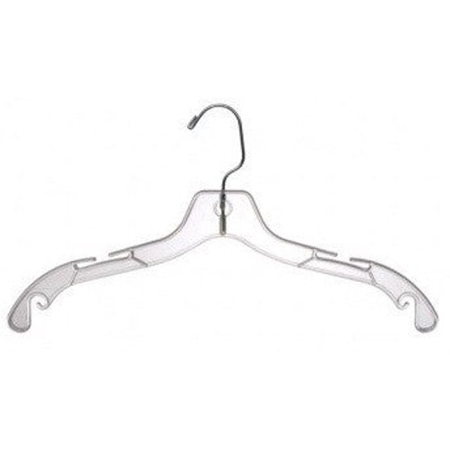 Clear Plastic Dress/Shirt Hanger