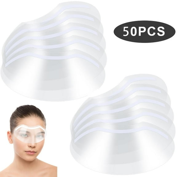 Clear Plastic Eye Shield for Showering,50 Pcs Shower Face Shields,Disposable Face Shields Masks Makeup Eye Shield for Hairspray Salon Supplies and Eyelash Extensions Eye Eyelid Surgery Aftercare
