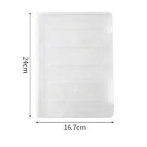 Clear Plastic File Storage Box with Lid,Document Organizer for Home Office,School Supplies,A4 Paper Holder,Stackable File Organizer for Desk,Letter Size File Box for Records and Important Documents