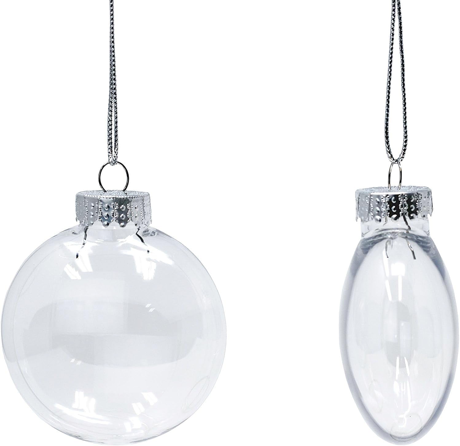 Clear Plastic Fillable Christmas Ornament Discs 100mm (3.94") - Great ...